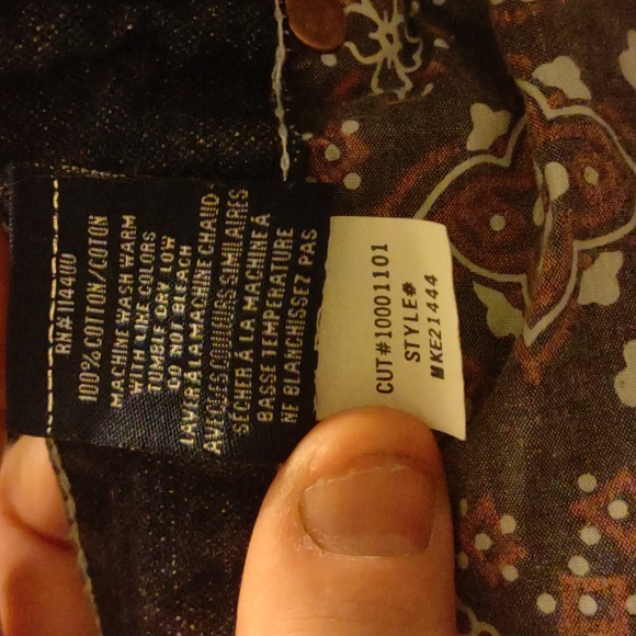 😻ANTIK VINTAGE WESTERN Button Fly Jeans - Picture 6 of 11